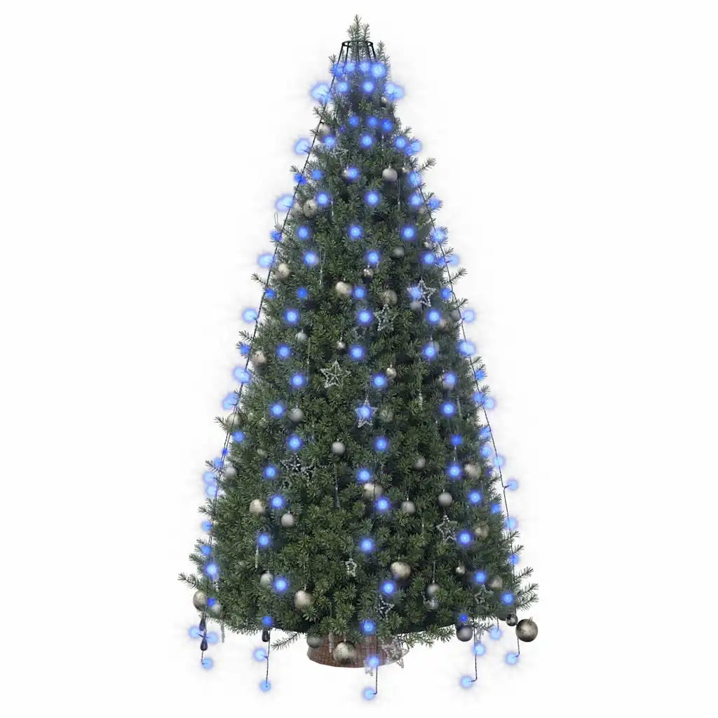 Rete luminosa per albero di Natale con LED blu, albero illuminato