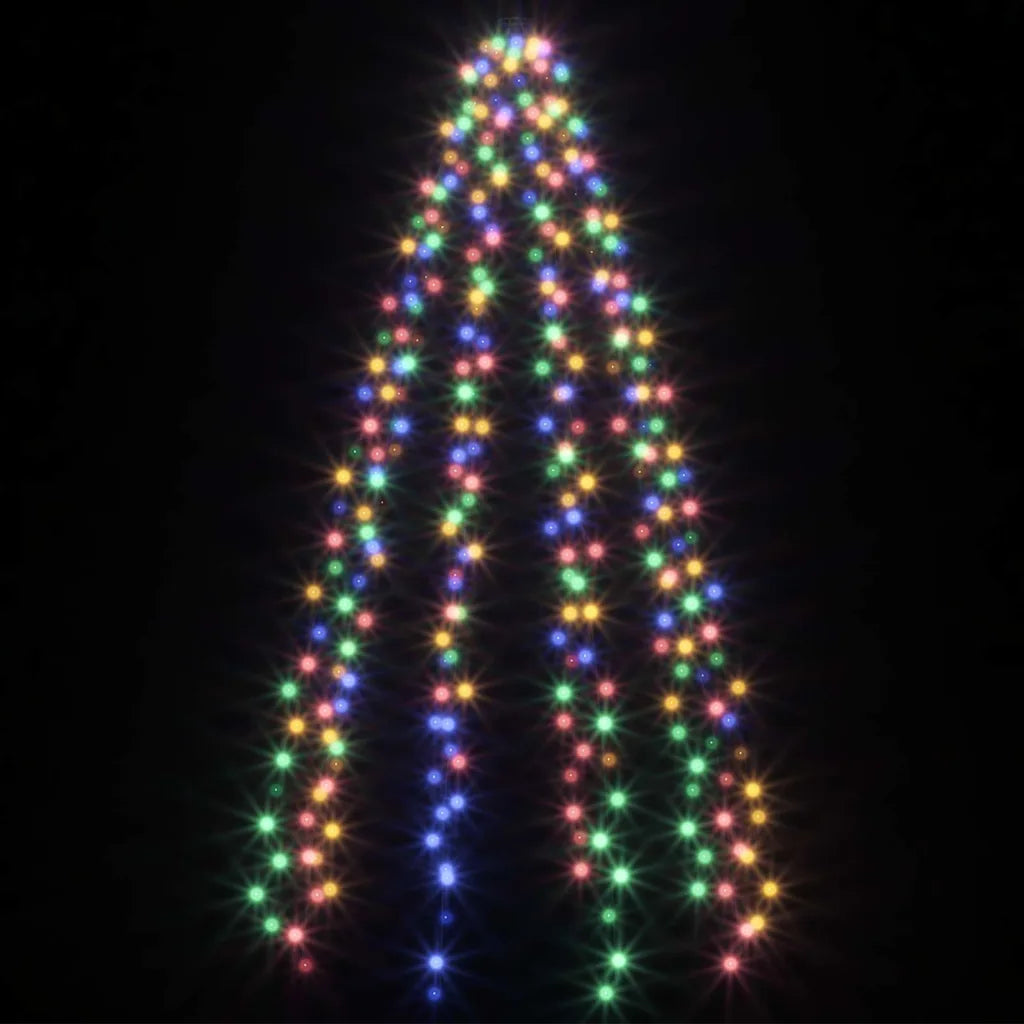 Rete LED multicolori per albero di Natale con luci luminose a cascata