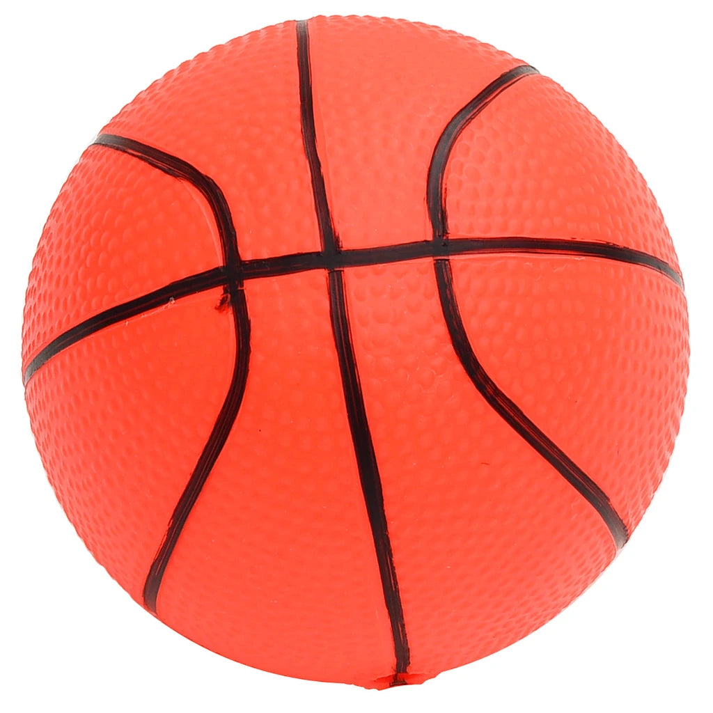 Pallone da basket arancione con pannelli neri e righe a spicchi