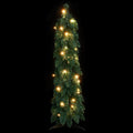 Albero di Natale artificiale verde preilluminato con luci LED calde