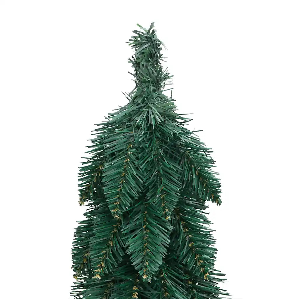 Albero di Natale artificiale verde con rami folti e punta
