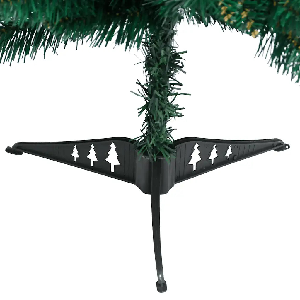 Base dell’albero di Natale artificiale con supporto nero e sagome bianche
