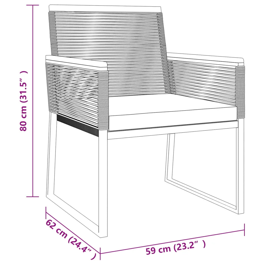 Dimensioni seduta: 59 cm L, 62 cm P, 80 cm H
