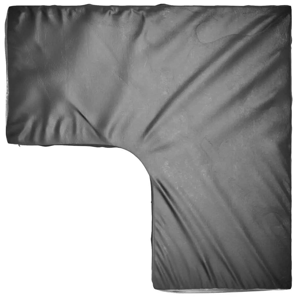 Copertura mobili da giardino nera sagomata, tessuto con cuciture e pieghe, 215x215x90 cm