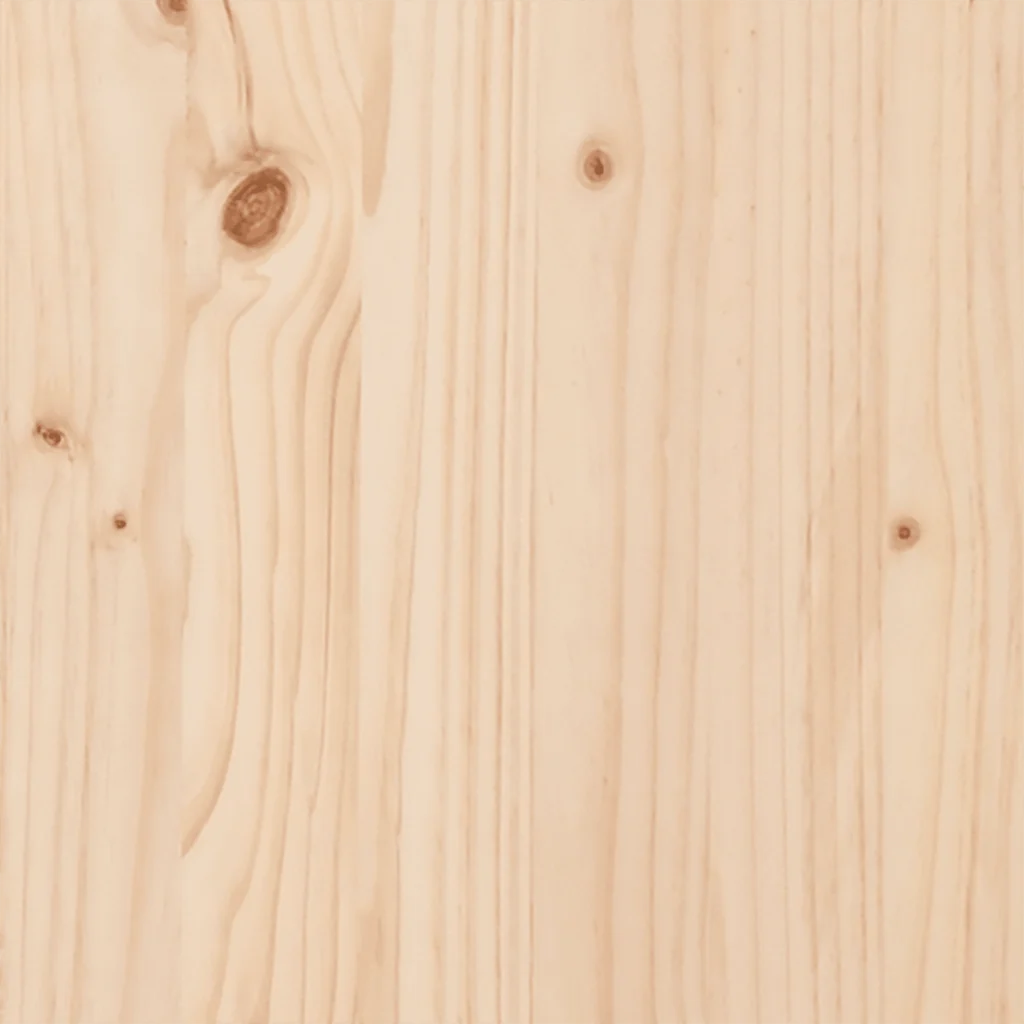 Albero di Natale in legno: primo piano della superficie con venature e nodi del pino.