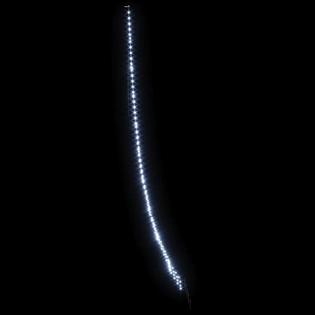 Albero di Natale LED bianco freddo, cono illuminato con fila di luci