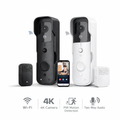 Videocitofono WiFi 4K Wireless con PIR e Visione Notturna