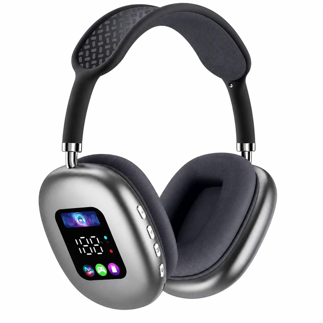 Cuffie Bluetooth Wireless 5.4 con Display Integrato – Audio Hi-Fi Stereo, Bluetooth 5.4, Microfono, Over-Ear
