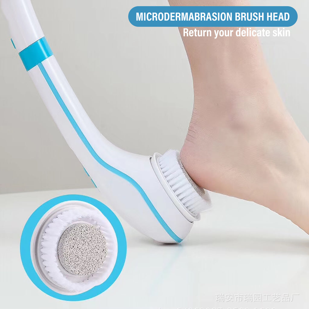 Testina microdermoabrasione grigia della spazzola da bagno a contatto con la pelle