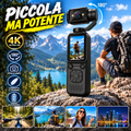 Action Cam Sportiva 4K con Testa Rotante 180°, Schermo LCD, Videocamera Portatile per Vlog, Viaggi, Sport e Riprese Outdoor - | Prendilo Subito
