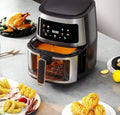 Friggitrice ad aria con display digitale e cestello trasparente estraibile