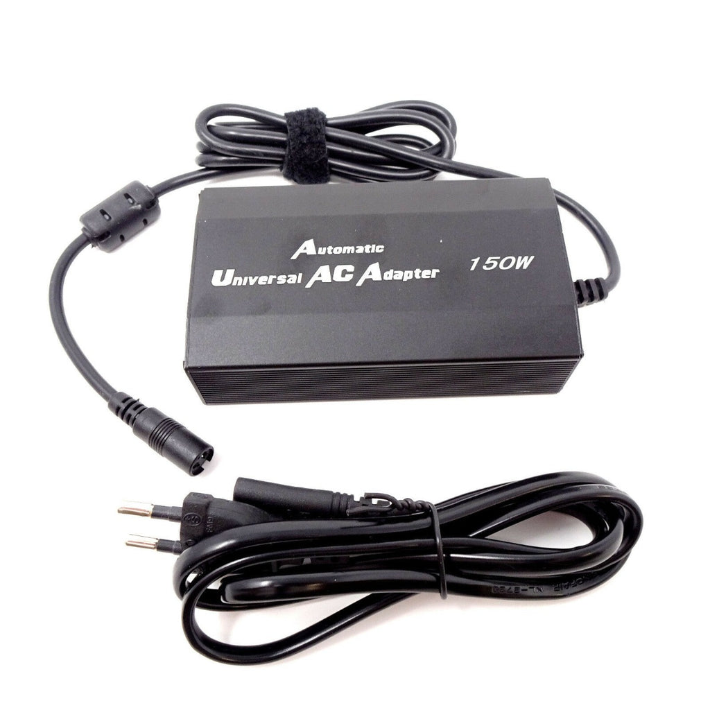 Alimentatore AC universale 150W con cavo e connettore jack DC nero