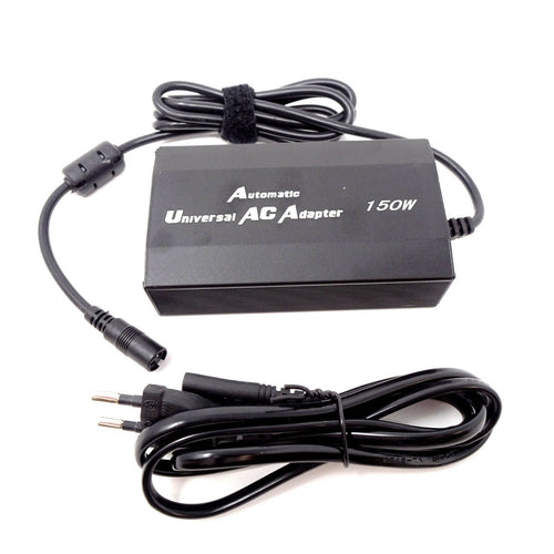 Alimentatore AC universale 150W con cavo e connettore jack DC nero