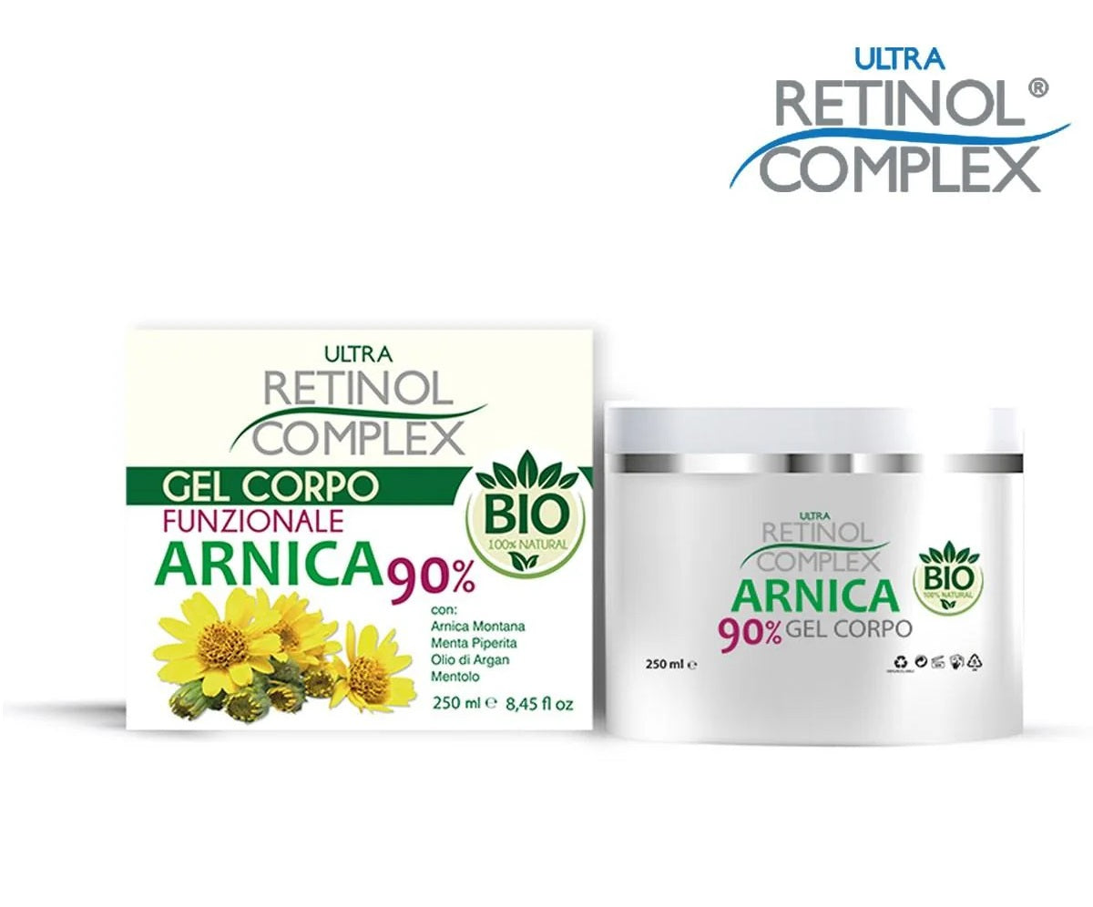 Gel corpo all’arnica 90% Bio, 250 ml, Ultra Retinol Complex