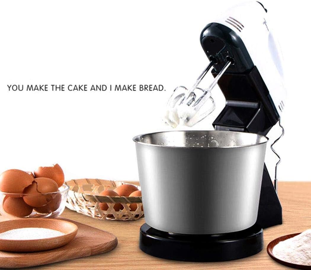 Sbattitore elettrico 2 in 1 con ciotola inox e accessori in metallo