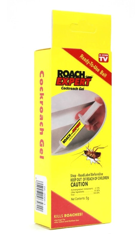 Gel per scarafaggi ROACH EXPERT, scatola gialla, formato 5 g