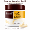 Karseell Maca Care System Maschera Capelli 500ml – Collagene, Olio di Argan, Cocco, Avocado e Cheratina – Trattamento Ristrutturante Idratante Anticrespo Professionale