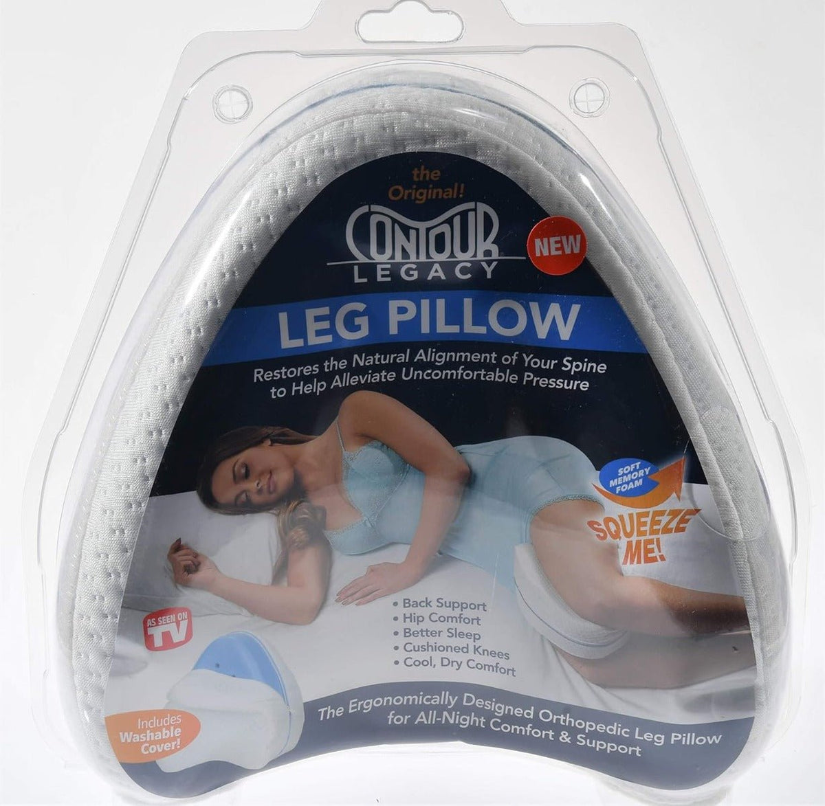 Contour Legacy Leg Pillow - Cuscino Ergonomico per Gambe, Schiena e Fianchi - | Prendilo Subito