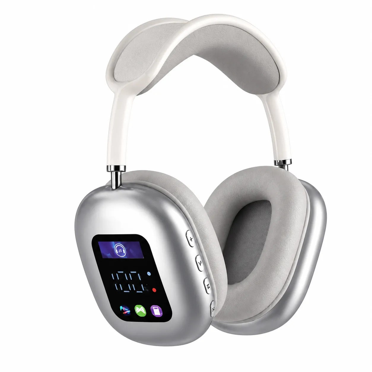Cuffie Bluetooth Wireless 5.4 con Display Integrato – Audio Hi-Fi Stereo, Bluetooth 5.4, Microfono, Over-Ear