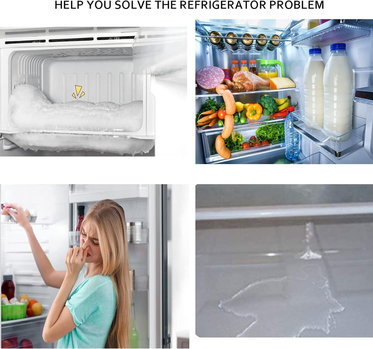 Kit per pulizia scarico frigo con tubo bianco flessibile