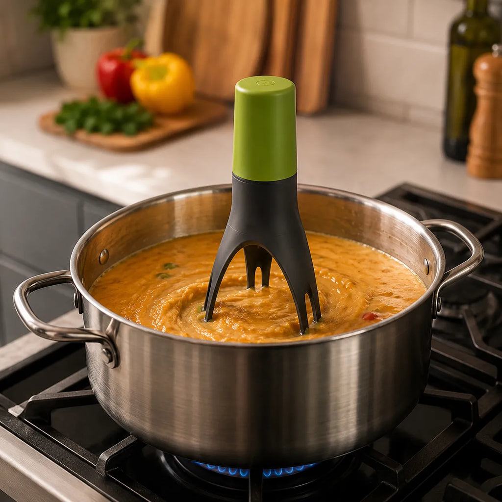 Mescolatore Elettrico Automatico per Pentole Agitatore Cucina Gira Sugo Creme Salse