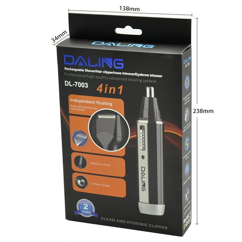 Confezione trimmer naso Daling DL-7003 4-in-1