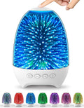Lampada notturna LED RGB a goccia bianca, luce a raggi blu con tocchi verdi