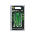 Confezione da 4 batterie ricaricabili Li-ion 18650 3,7V, in blister trasparente