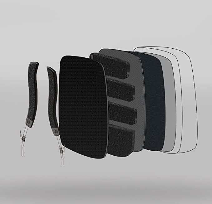 Borsa da viaggio per animali domestici set di coperture trasparenti nero e grigio