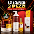 Karseell Maca Care System Set Riparazione Capelli – Maschera Collagene 500ml + Shampoo 500ml + Olio Argan 50ml – Trattamento Idratante Professionale Anticrespo Effetto Lucido per Capelli Secchi e Danneggiati