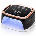Lampada UV LED ricaricabile nera e rame con display digitale e timer