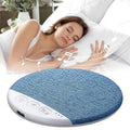 Altoparlante per cuscino Bluetooth con superficie in tessuto blu e base bianca
