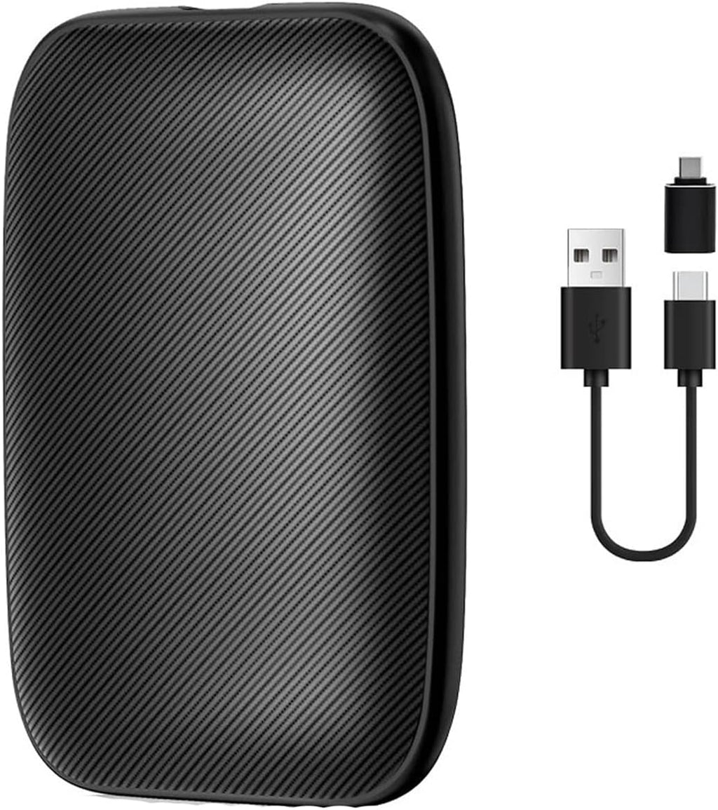 Adattatore CarPlay wireless nero con connettore USB e cavo