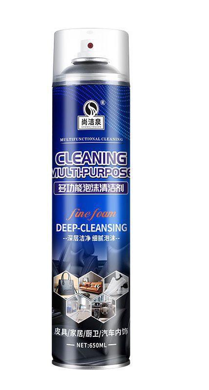 Spray detergente multiuso blu per vetri e pellicole, bomboletta da 650 ml