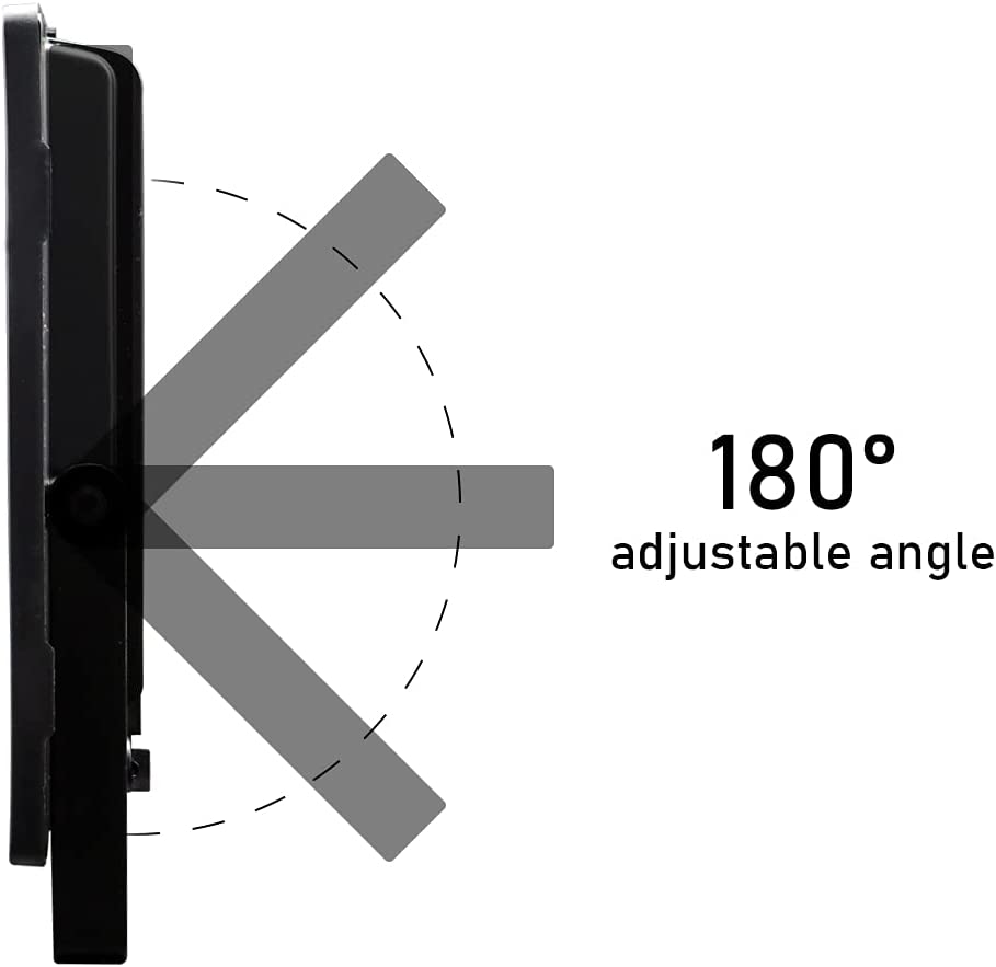 Proiettore LED da esterni nero con angolo regolabile 180°