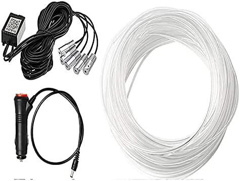 Kit luci LED RGB per interni auto: cavi, centralina e bobina LED bianca