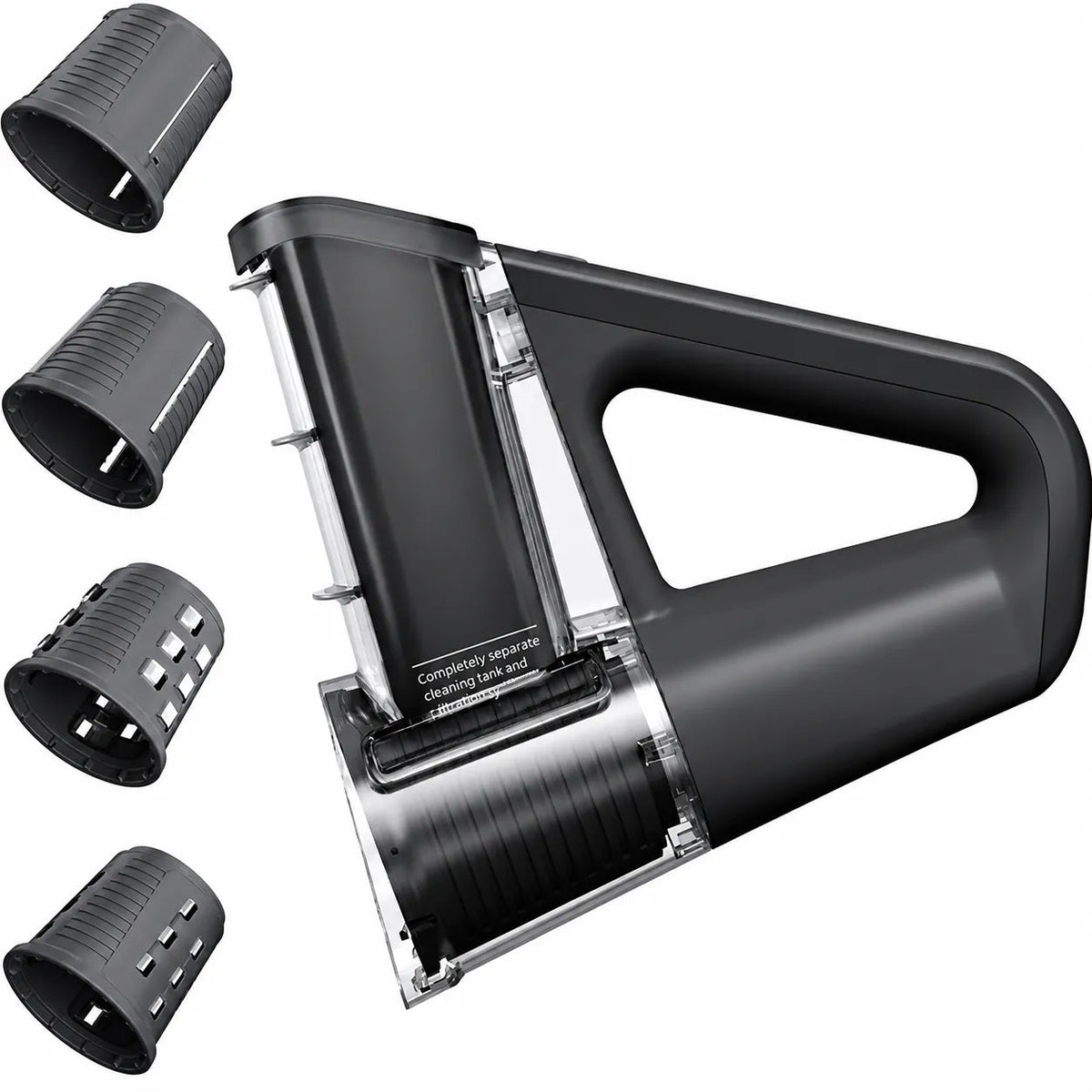 Grattugia Rotativa Manuale 4 in 1 con 4 Lame Intercambiabili – Affetta, Grattugia e Taglia Julienne – Ideale per Formaggio, Verdure, Patate e Frutta Secca - | Prendilo Subito