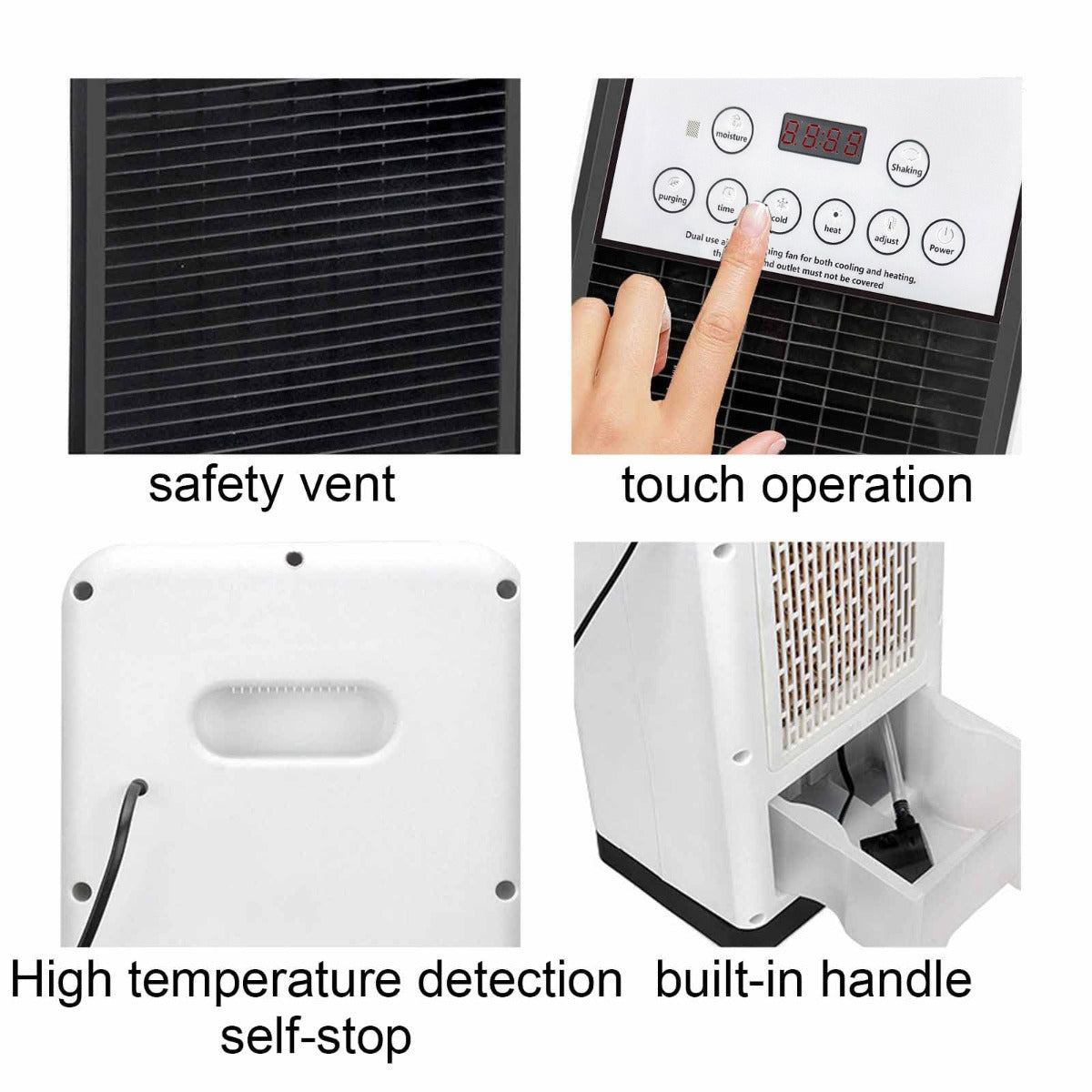 Raffrescatore Portatile 3 in 1 – Aria Calda, Fredda e Deumidificatore (1600/1800W) per combattere sia il caldo che il freddo