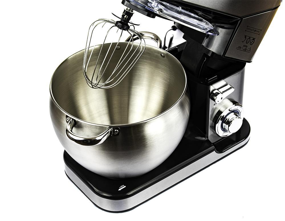 Impastatrice planetaria con ciotola in acciaio e frusta a filo inox
