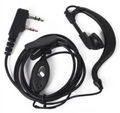 Cuffia antirumore nera con microfono PTT e cavo, connettore 2 pin