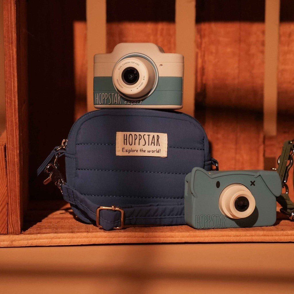Set fotocamera per bambini Hoppstar con custodia e due fotocamere