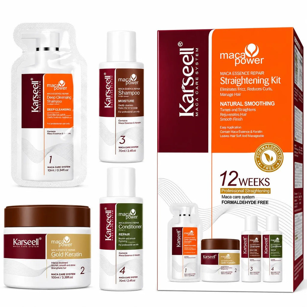 Kit Lisciatura Capelli alla Cheratina Karseell Maca Essence – Effetto Professionale fino a 12 Settimane - | Prendilo Subito