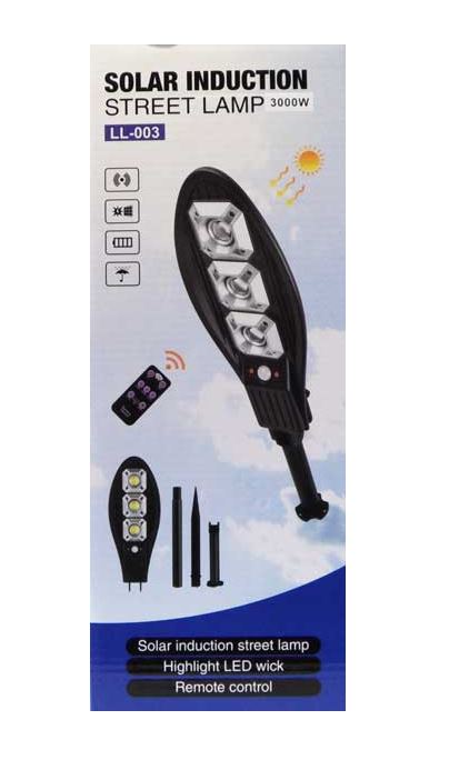 Lampione solare LED con luci multiple, confezione LL-003
