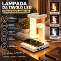 Lampada da Tavolo LED Pieghevole con Ricarica Wireless Smartphone, 3 Tonalità di Luce, 2 Porte USB e 1 Type-C, Design Moderno Salvaspazio - | Prendilo Subito
