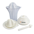 Spremiagrumi elettrico Longrong con coperchio, cono spremiagrumi, caraffa e accessori