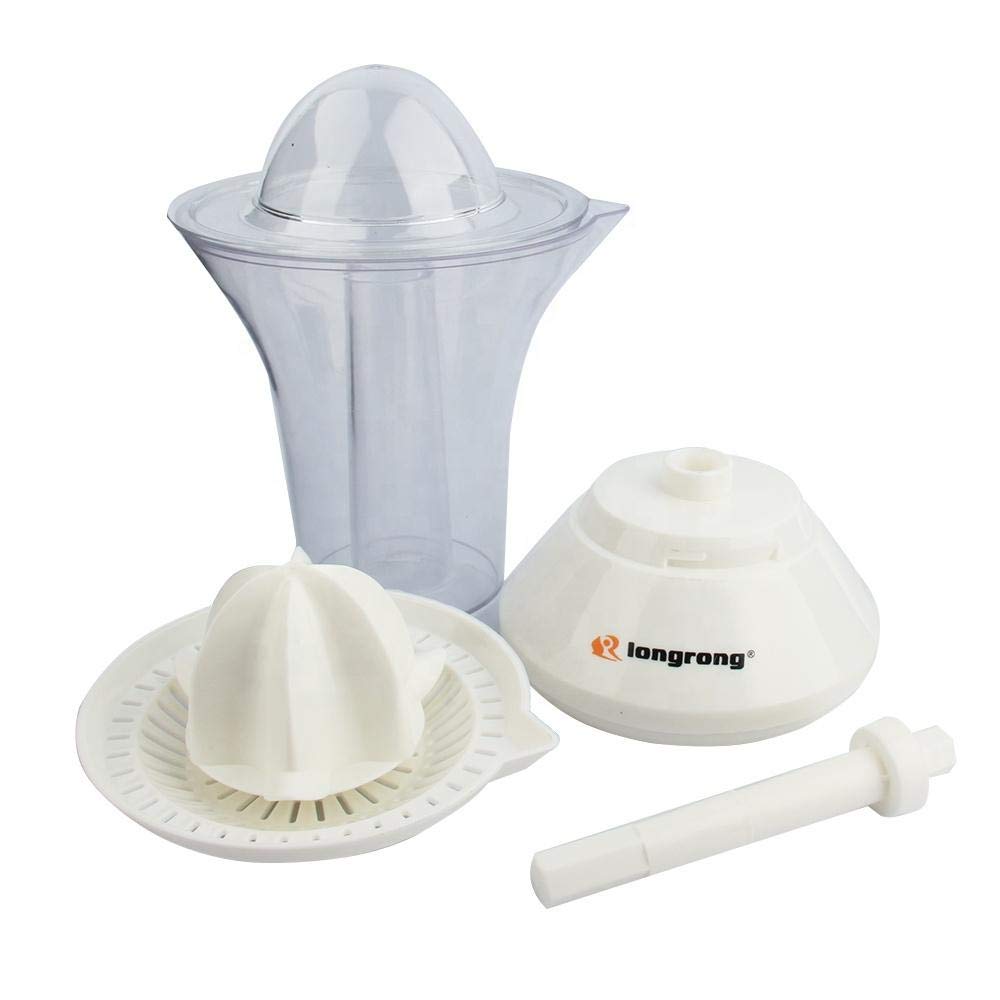 Spremiagrumi elettrico Longrong con coperchio, cono spremiagrumi, caraffa e accessori