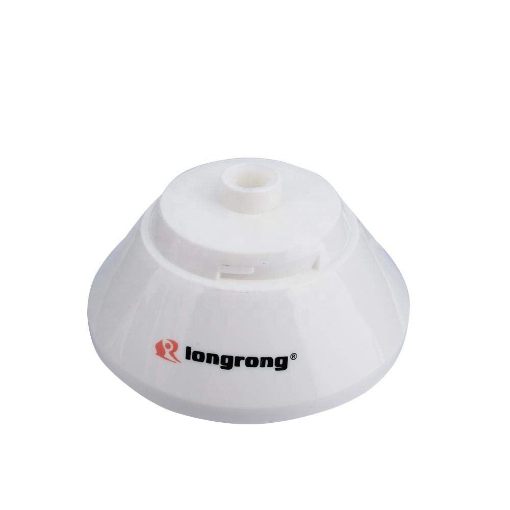 Base dello spremiagrumi elettrico Longrong bianca con logo e perno superiore