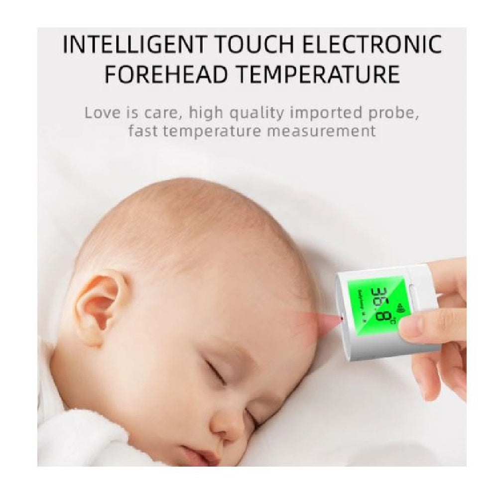 Termometro elettronico per fronte con display verde