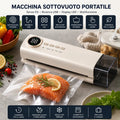 Macchina Sottovuoto Portatile Senza Fili Ricaricabile USB con Display LED Digitale | Sigillatrice Sottovuoto per Alimenti Umidi e Secchi Wet & Dry - | Prendilo Subito