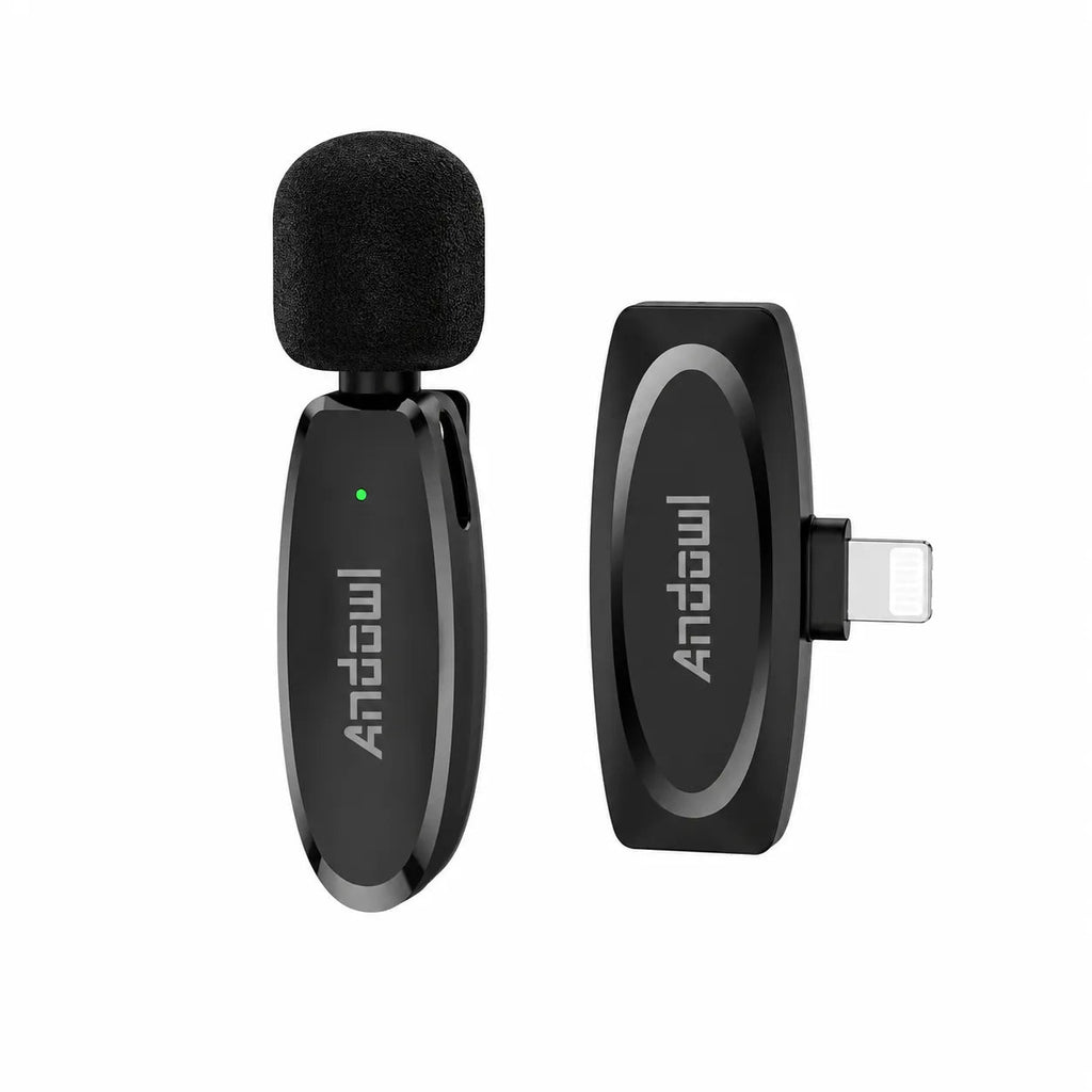 Microfono Wireless Lavalier per iPhone Lightning Senza Fili con Riduzione del Rumore – Plug & Play - | Prendilo Subito